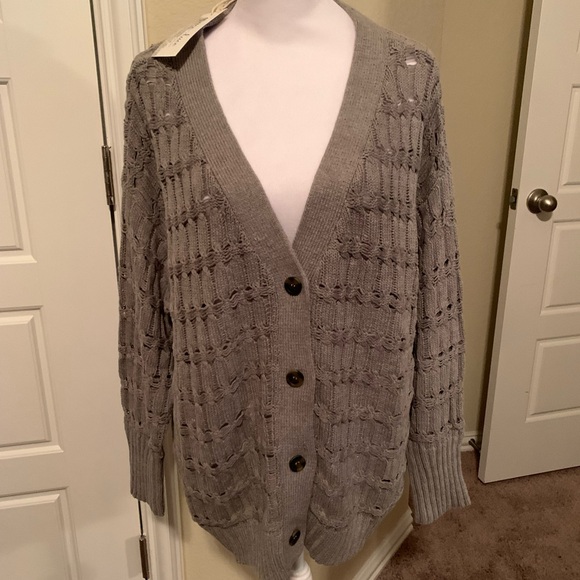 Grace and Lace NWT size XL. Grey cardigan - Picture 5 of 8